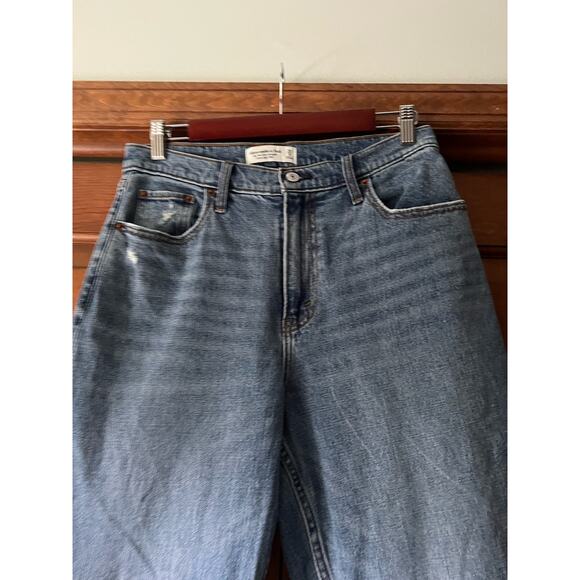 Abercrombie & Fitch Curve Love The '90s Slim Straight Ultra High Rise Jeans 29 - Picture 6 of 10